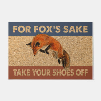 Paillasson Enlevez Vos Chaussures De Mat, Bienvenue Fox 