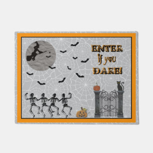 Paillasson Entrez Si Vous Osez ! Halloween éffrayant