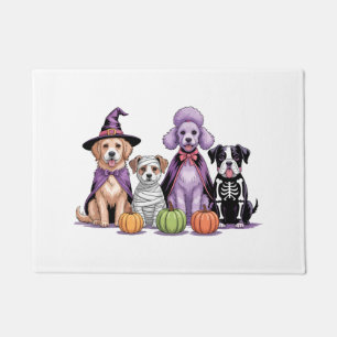 Paillasson Équipe de chien d'Halloween