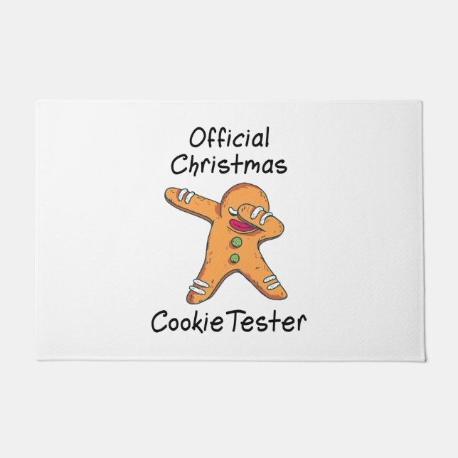 Paillasson Essai officiel de cookie de Noël (Devant)