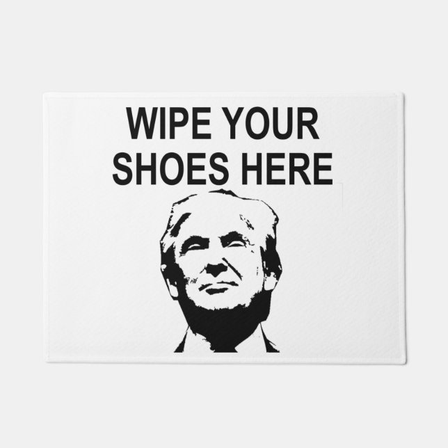 Paillasson Essuyer ses chaussures sur le visage de Trump (Devant)