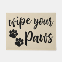 Essuyez votre natte de pattes