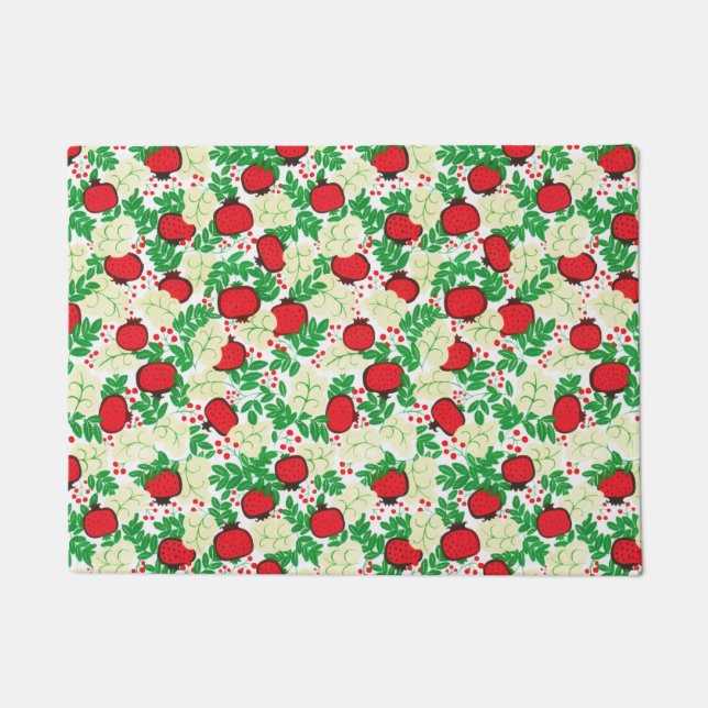 Paillasson Été Feuilles de fruits tropicaux Naturel (Devant)
