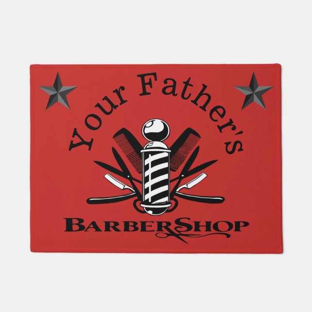 Paillasson Étoiles Barbershop de ton père (Devant)