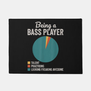 Paillasson Être un musicien bassis Funny Bass Guitar Joueur
