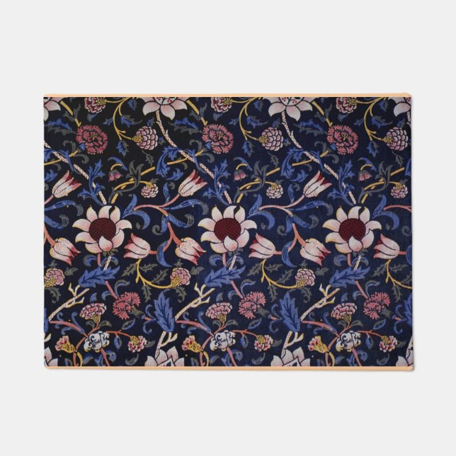 Paillasson Evenlode, célèbre motif William Morris, Porte Mat (Devant)