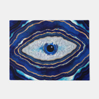 Evil Bleu Agate Géode Ditital Art