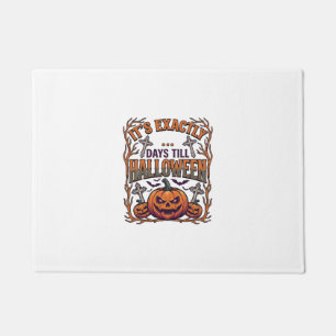 Paillasson Exactement Jours Avant Halloween Citrouille Chauve