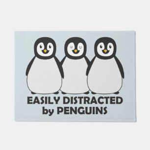 Paillasson Facilement distrait par des pingouins