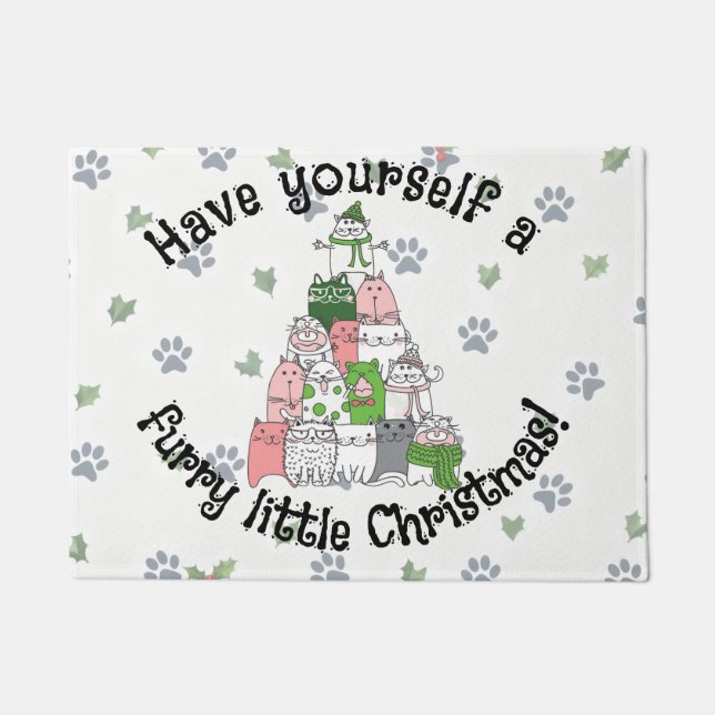 Paillasson Fais un petit Noël de fureur (Devant)