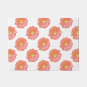Paillasson Faisée de gerbera orange