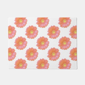 Paillasson Faisée de gerbera orange