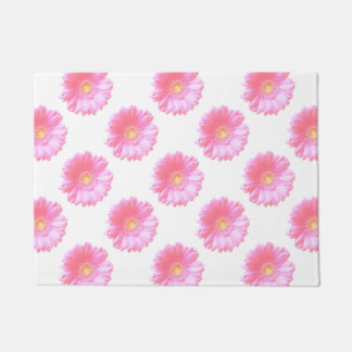 Paillasson Faisée de gerbera rose pâle