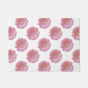Paillasson Faisée de gerbera rose pâle
