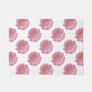 Paillasson Faisée de gerbera rose pâle