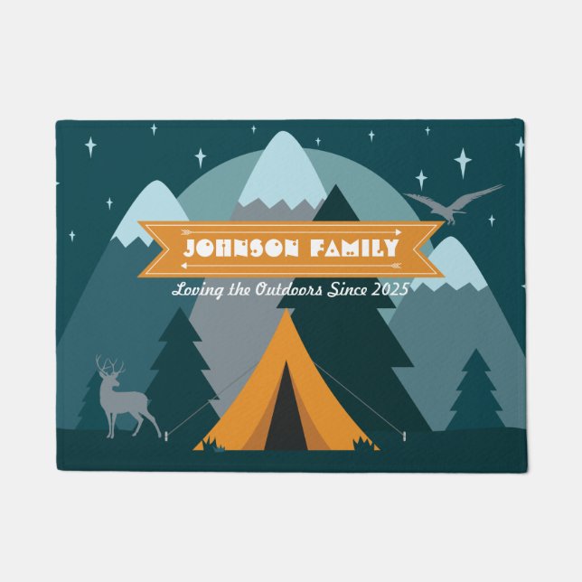 Paillasson Faites votre propre camping Mountain Outdoor Adven (Devant)
