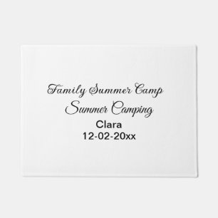 Paillasson Famille camping vacances personnalisée ajouter nom