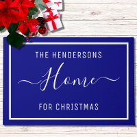Famille de Noël customisée Marine Bleue