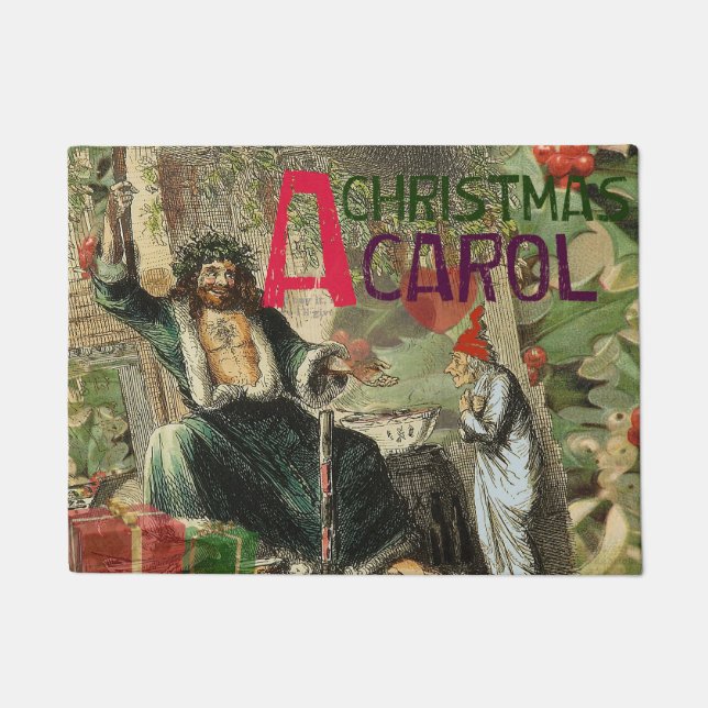 Paillasson Fantôme de Noël Illustration actuelle Scrooge (Devant)