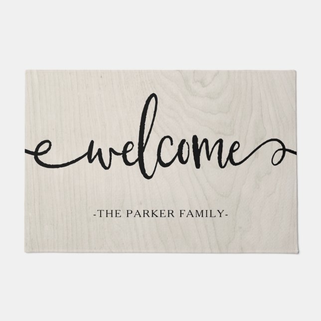 Paillasson Farmhouse Chic | Bienvenue (Devant)