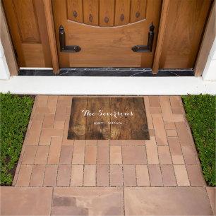 Paillasson Faux Rustic Barne Wood