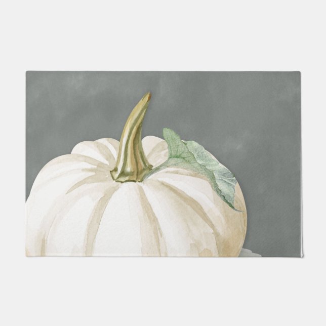Paillasson Ferme automne blanc citrouille (Devant)