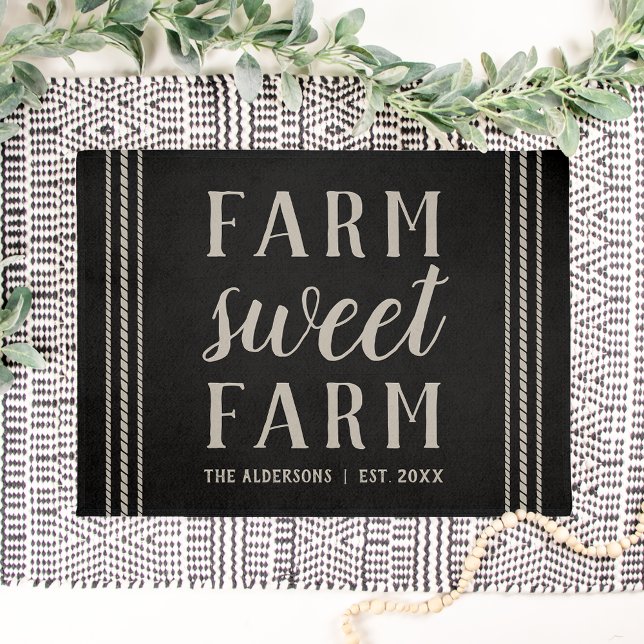 Paillasson Ferme Rustique personnalisée Sweet Farm (Créateur téléchargé)