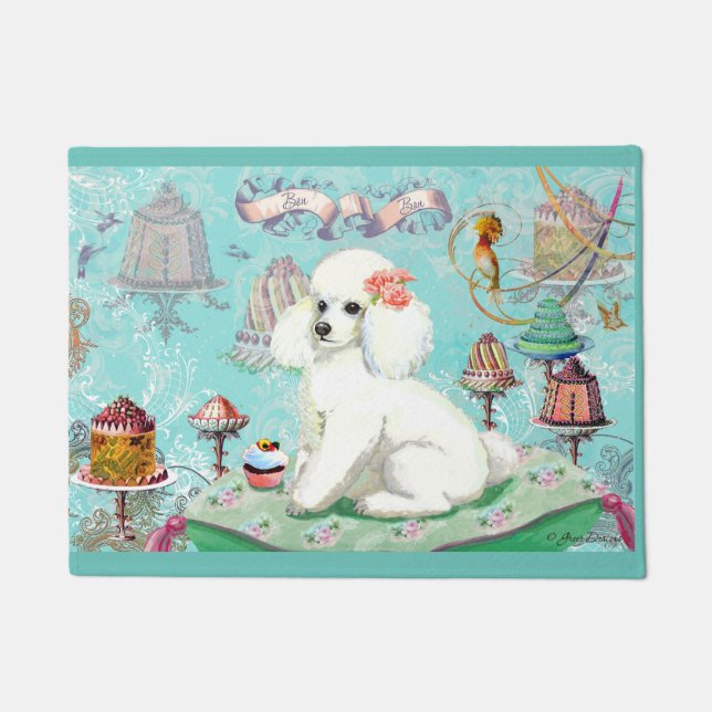 Paillasson Fête de gâteau aux canicules blanches (Devant)