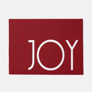 Paillasson Fêtes Noël Joy Arrière - plan rouge