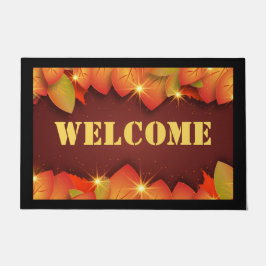 Paillasson Feuilles d'automne Accueil Porte claire Mat