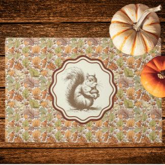 Paillasson Feuilles d'automne de William Morris Écureuil vint