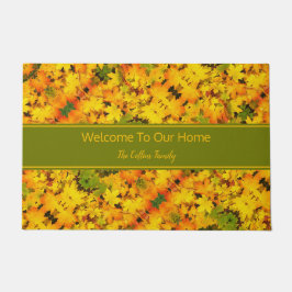 Paillasson Feuilles d'automne personnalisées