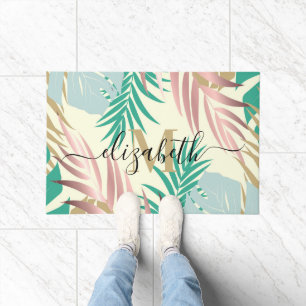 Paillasson Feuilles tropicaux mignons