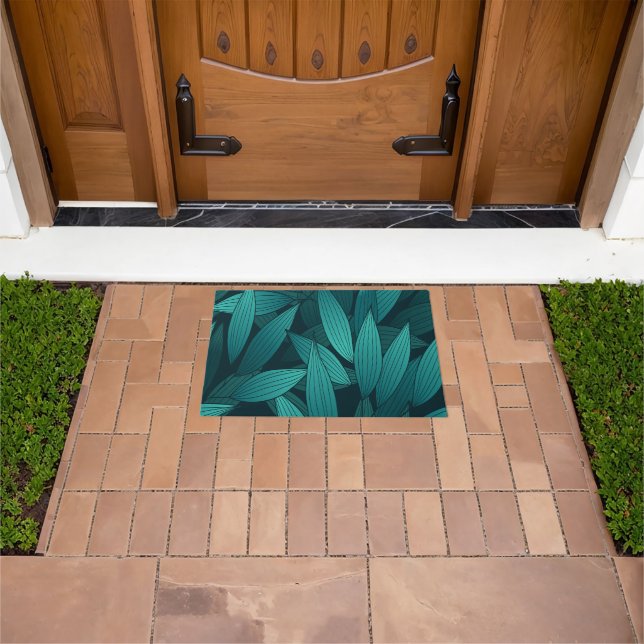 Paillasson Feuilles tropicaux rayonnants (De plein air)