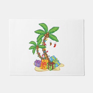 Paillasson Feux de noix de palmier Tropical Xmas Coconut