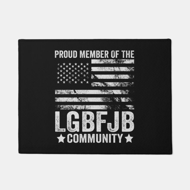 Paillasson Fier Membre De La Communauté LGBFJB Patriotique (Devant)