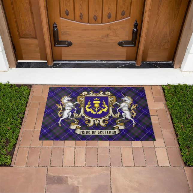 Paillasson Fierté écossaise Tartan & Thistle Personnalisé (De plein air)