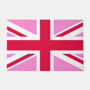 Paillasson Fierté gay britannique (Union Jack rose) (Drapeau