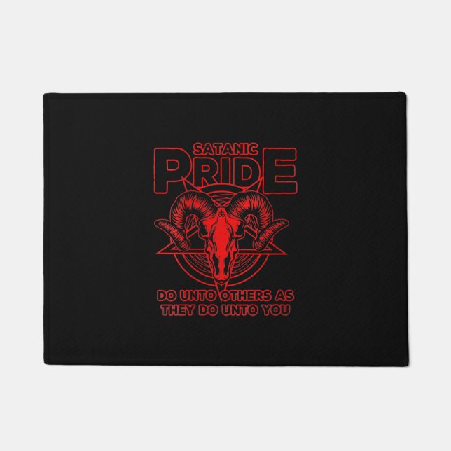 Paillasson Fierté satanique Satanisme Pagan Goat Satan (Devant)