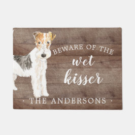 Paillasson Fil Haired Fox Terrier.Chien Porte personnalisée M