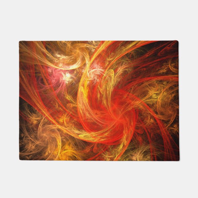 Paillasson Firestorm Nova Art Abstrait (Devant)