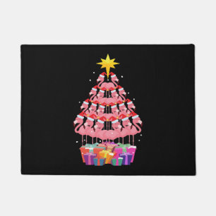 Paillasson Flamant rose Vilain arbre de Noël Drôle cadeau