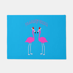 Paillasson Flamants roses lesbiennes de Noël Flamant rose Bel