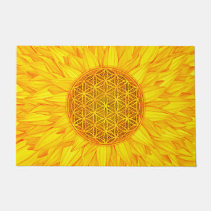 Paillasson Fleur de la vie - tournesol #3