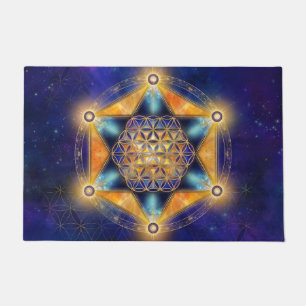 Paillasson Fleur de vie Merkaba Star - Géométrie sacrée