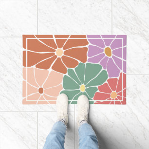 Paillasson Fleur Rétro Boho