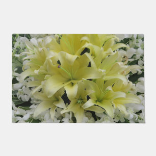 Paillasson fleurs colorées, gnome+ de jardin, calla+