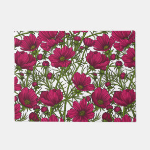 Paillasson Fleurs Cosmos roses