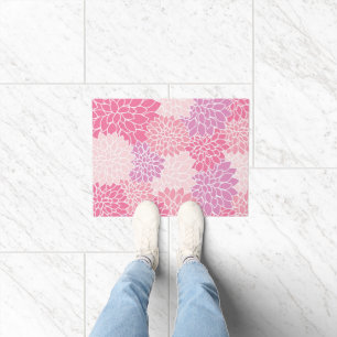 Paillasson Fleurs Dahlia, Motif De Fleurs, Dahlia Rose