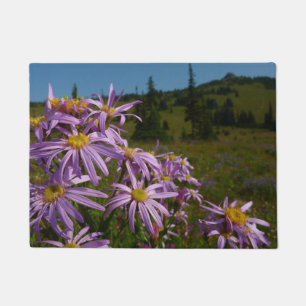Paillasson Fleurs d'aster violettes au mont Rainier
